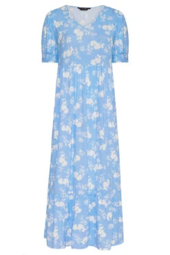 YOURS Curve Blue Floral V-Neck Maxi Dress -JOICY Clothing Shop 8f8d1066 dcc9 41 137202 X