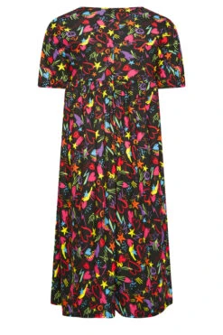 LIMITED COLLECTION Curve Black Scribble Print Smock Dress -JOICY Clothing Shop 910f1410 32ea 4b 215777 Y