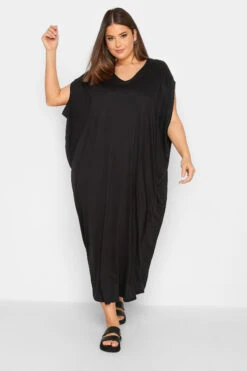 YOURS Curve Black Double Layered Dress