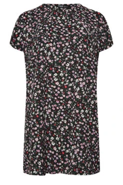 YOURS Curve Black Ditsy Print Shift Dress -JOICY Clothing Shop 93a96ff5 7fe8 44 137526 X