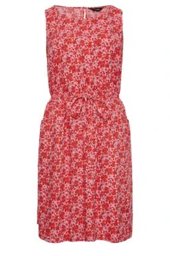 YOURS Curve Pink Floral Ditsy Print Mini Dress -JOICY Clothing Shop 93f14616 cc2c 4f 137282 X