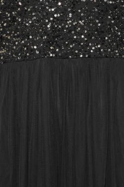 LUXE Curve Black Angel Sequin Sleeve Maxi Dress 9 LUXE Curve Black Angel Sequin Sleeve Maxi Dress -JOICY Clothing Shop 9499264e 59db 46 161932 Z