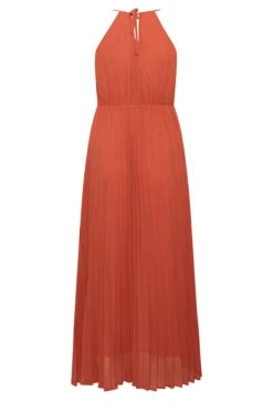 YOURS LONDON Curve Orange Pleated Maxi Dress -JOICY Clothing Shop 957a650c ced9 47 161885 Y