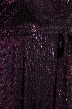 YOURS LONDON Curve Purple Sequin Embellished Double Wrap Dress -JOICY Clothing Shop 95e19acd 308f 45 161393 Z