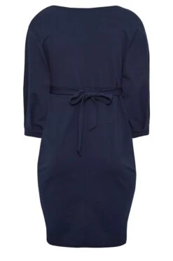 YOURS LONDON Curve Navy Blue Drop Shoulder Wrap Dress 11 YOURS LONDON Curve Navy Blue Drop Shoulder Wrap Dress -JOICY Clothing Shop 967dacaf 23e9 4b 162042 YR