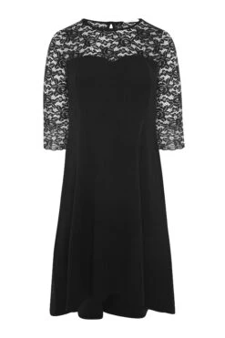 YOURS LONDON Curve Black Lace Sweetheart Midi Dress -JOICY Clothing Shop 9b5ad64b de9a 40 162027 X
