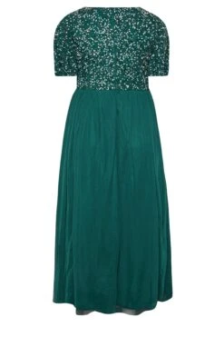 LUXE Curve Forest Green Sequin Hand Embellished Maxi Dress -JOICY Clothing Shop 9bd28ad8 06bf 48 161988 Y