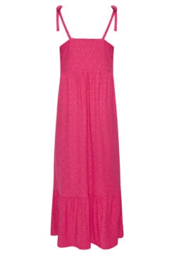 YOURS Curve Hot Pink Broderie Anglaise Maxi Dress -JOICY Clothing Shop 9d9d5241 8905 45 137567 Y