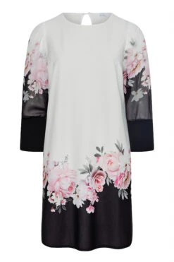 YOURS LONDON Curve White Floral Border Dress -JOICY Clothing Shop a0d5aae2 c228 48 161474 X