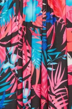 YOURS LONDON Curve Black Tropical Print Wrap Dress -JOICY Clothing Shop a3249bd8 921f 42 162220 Z