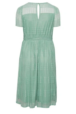 YOURS LONDON Curve Sage Green Lace Skater Dress -JOICY Clothing Shop a57248ab 09c5 41 161998 Y