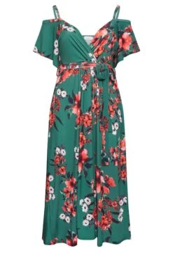 YOURS LONDON Curve Green Floral Cold Shoulder Wrap Dress 10 YOURS LONDON Curve Green Floral Cold Shoulder Wrap Dress -JOICY Clothing Shop a7489634 811f 4c 162179 X