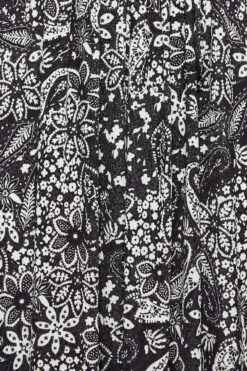 YOURS Curve Black Paisley Print Wrap Maxi Dress 9 YOURS Curve Black Paisley Print Wrap Maxi Dress -JOICY Clothing Shop a9a0bc30 ca96 42 302074 Z