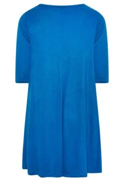 YOURS Curve Cobalt Blue Drape Pocket Dress -JOICY Clothing Shop ab382a94 4619 45 301911 Y