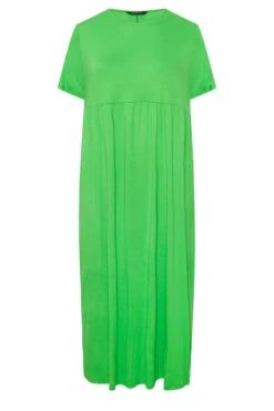 LIMITED COLLECTION Curve Bright Green Pocket Maxi Dress -JOICY Clothing Shop adf572f4 2b1e 40 215718 X