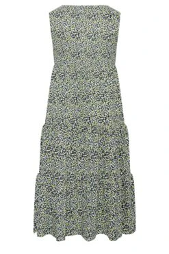 YOURS Curve Blue Floral Ditsy Print Maxi Wrap Dress -JOICY Clothing Shop ae89da49 6f73 47 301897 Y