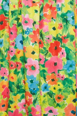 LIMITED COLLECTION Curve Green Floral Midaxi Dress -JOICY Clothing Shop afe1ba39 331b 49 215507 Z