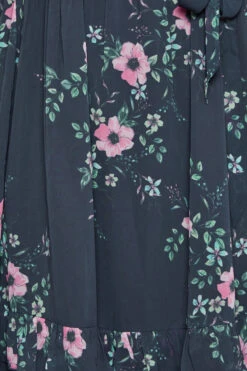YOURS LONDON Curve Navy Blue Floral Ruffle Hem Maxi Dress -JOICY Clothing Shop b2a92215 02aa 42 162106 Z