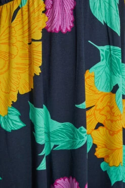 YOURS Curve Black Floral Cold Shoulder Dress -JOICY Clothing Shop b31c4f76 b246 40 300800 Z