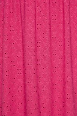 YOURS Curve Hot Pink Broderie Anglaise Maxi Dress -JOICY Clothing Shop b35622fb dc74 47 137567 Z