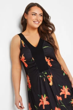 YOURS LONDON Curve Black Floral Maxi Dress -JOICY Clothing Shop b37c3855 e355 44 162184 D
