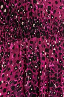 YOURS LONDON Curve Pink Animal Print Shirred Waist Dress -JOICY Clothing Shop b4658736 ed1b 41 161940 Z