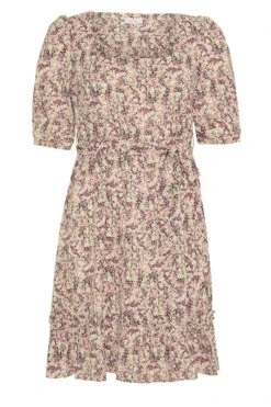 YOURS LONDON Curve Pink Ditsy Print Square Neck Dress -JOICY Clothing Shop b5479b17 54fb 4c 161195 X