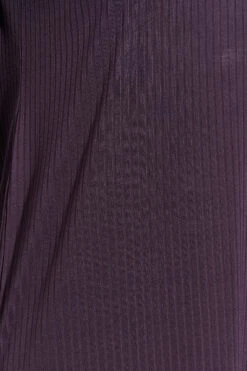 LIMITED COLLECTION Curve Purple Ribbed Dress -JOICY Clothing Shop b5c80379 7d16 4a 215185 Z