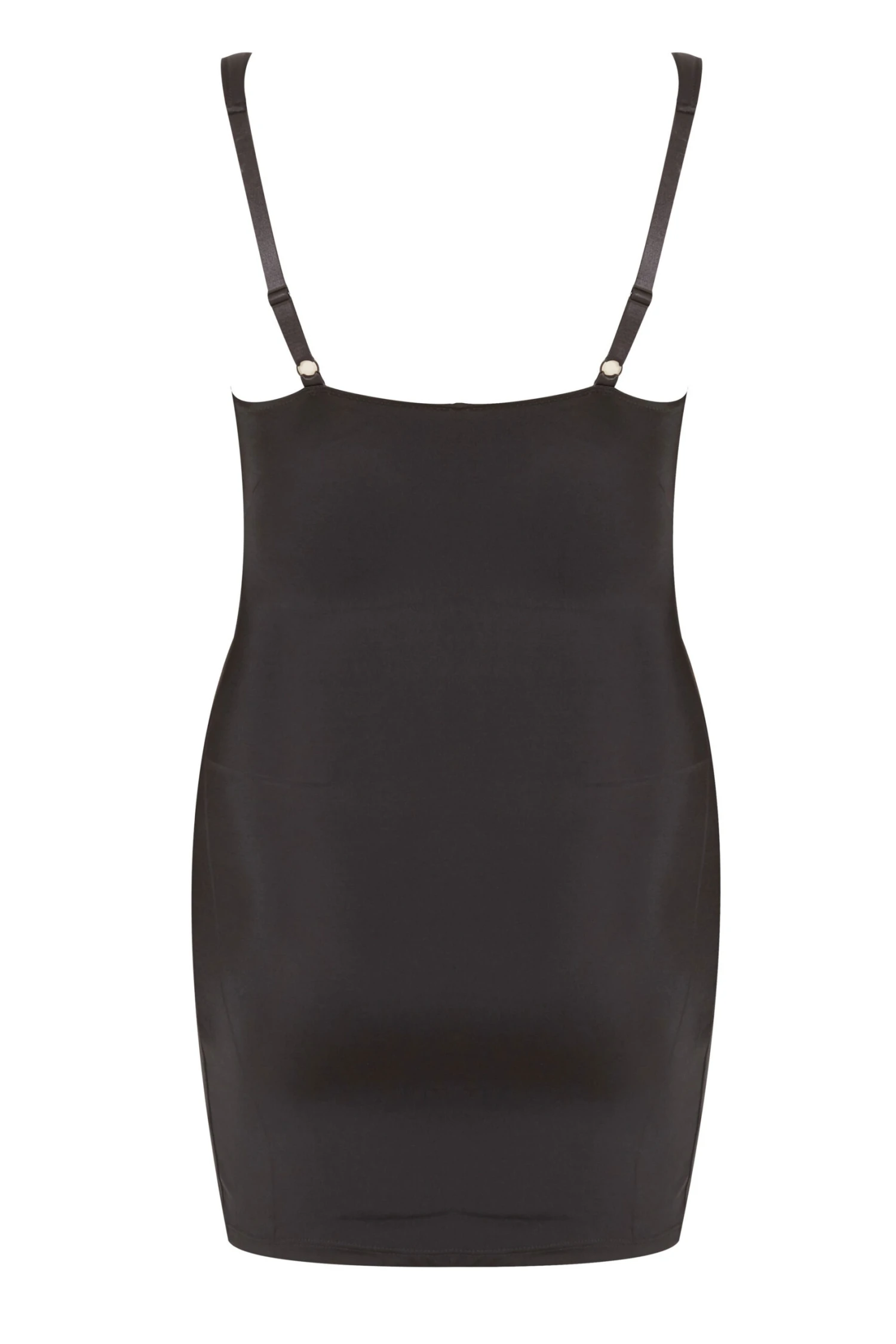 YOURS Curve Black Control Underbra Slip Dress 2 YOURS Curve Black Control Underbra Slip Dress - Image 2
