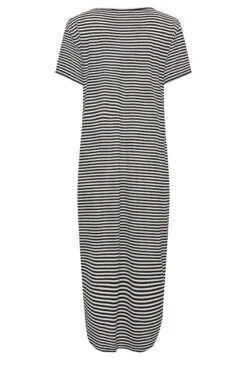 YOURS PETITE Curve Black Stripe Midaxi Dress -JOICY Clothing Shop bc8395ef 5698 43 174425 Y