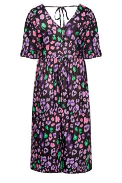 YOURS Curve Black Animal Print Smock Midi Dress -JOICY Clothing Shop c192933e f415 4c 137508 Y