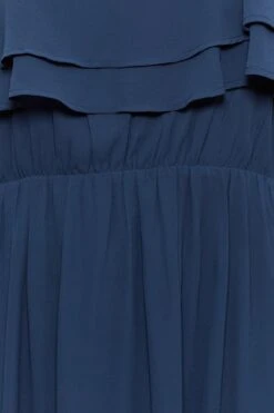 YOURS LONDON Curve Navy Blue Bardot Ruffle Maxi Dress -JOICY Clothing Shop c385c7b8 baa9 47 161879 Z