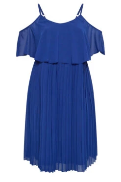 YOURS LONDON Curve Cobalt Blue Pleated Overlay Midi Dress 12 YOURS LONDON Curve Cobalt Blue Pleated Overlay Midi Dress -JOICY Clothing Shop c4b8b8a7 c7f5 46 162120 X