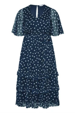 YOURS LONDON Curve Navy Blue Polka Dot Ruffle Maxi Dress 11 YOURS LONDON Curve Navy Blue Polka Dot Ruffle Maxi Dress -JOICY Clothing Shop c50480ef 9fed 43 161144 F