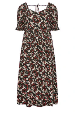 LIMITED COLLECTION Curve Black Mixed Print Sweetheart Dress 10 LIMITED COLLECTION Curve Black Mixed Print Sweetheart Dress -JOICY Clothing Shop c5a0d5e4 8ed2 4a 215679 X