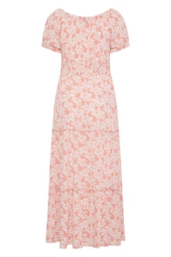 YOURS Curve Pink Floral Bardot Maxi Dress -JOICY Clothing Shop c65c1947 a2d3 4f 137115 Y