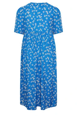 YOURS Curve Blue Daisy Print Smock Dress 11 YOURS Curve Blue Daisy Print Smock Dress -JOICY Clothing Shop c70fdf28 6d9e 44 137365 Y