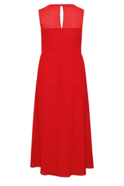 YOURS LONDON Curve Red Lace Front Chiffon Maxi Dress -JOICY Clothing Shop cc1597d5 53f3 4f 161892 Y