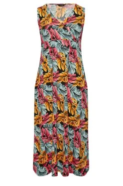 YOURS Curve Black Tropical Leaf Print Wrap Maxi Dress 10 YOURS Curve Black Tropical Leaf Print Wrap Maxi Dress -JOICY Clothing Shop cc8c2955 1d0f 44 301902 X