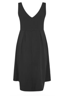 YOURS LONDON Curve Black High Low Pleated Midi Dress -JOICY Clothing Shop cde95dea af13 4c 161363 BK