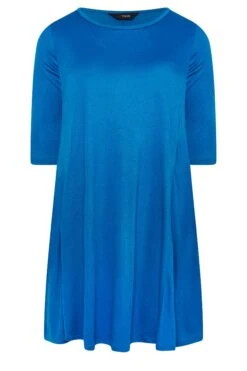 YOURS Curve Cobalt Blue Drape Pocket Dress -JOICY Clothing Shop cdf9a1c7 1e82 4e 301911 X