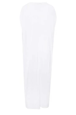YOURS Curve White Double Layered Midi Dress -JOICY Clothing Shop d11035d4 cd08 48 302166 Y