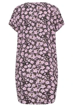 YOURS Curve Black Floral Print Shift Dress -JOICY Clothing Shop d182e3b6 2085 4e 137525 Y