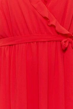 YOURS LONDON Curve Red Ruffle Wrap Dress -JOICY Clothing Shop d1c7e3fc c515 41 161888 ZR