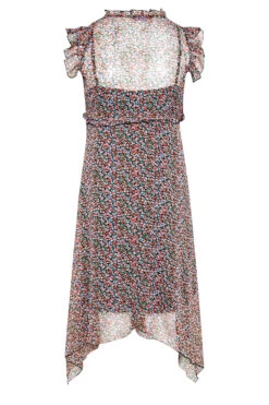 YOURS Curve Black Floral Hanky Hem Dress 11 YOURS Curve Black Floral Hanky Hem Dress -JOICY Clothing Shop d38391b0 d832 4d 174009 Y