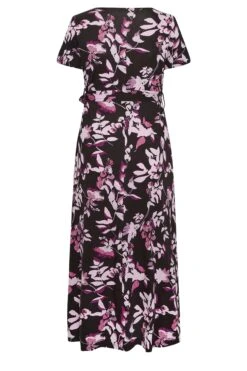YOURS Curve Black Leaf Print Wrap Maxi Dress 11 YOURS Curve Black Leaf Print Wrap Maxi Dress -JOICY Clothing Shop d398e907 f0af 4d 137434 Y