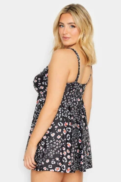 YOURS Curve Black Animal Print Buckle Tummy Control Swim Dress 9 YOURS Curve Black Animal Print Buckle Tummy Control Swim Dress -JOICY Clothing Shop d46dc710 8370 4d 150268 D