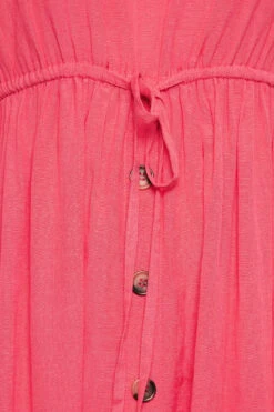 LIMITED COLLECTION Curve Coral Pink Frill Sleeve Cotton Maxi Dress 9 LIMITED COLLECTION Curve Coral Pink Frill Sleeve Cotton Maxi Dress -JOICY Clothing Shop d73fbdcb 4453 4f 215681 Z