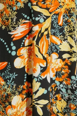 YOURS Curve Black & Orange Floral Maxi Dress -JOICY Clothing Shop db231d4e 5c5f 44 300810 Z