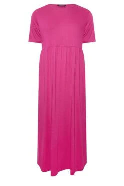 LIMITED COLLECTION Curve Hot Pink Pocket Maxi Dress -JOICY Clothing Shop db40d2c9 7915 42 215719 X